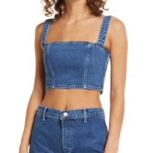 Reformation  Demin top  sz 6